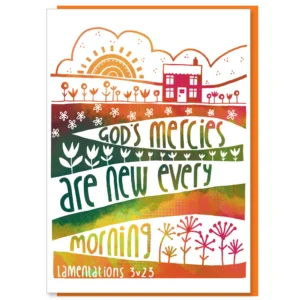 God’s Mercies Greetings Card
