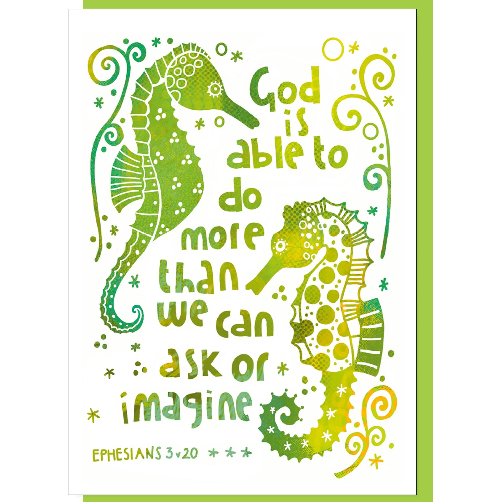God Is Able Greetings Card