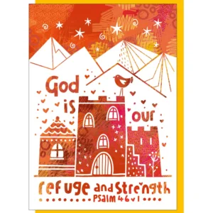 Refuge And Strength Greetings Card