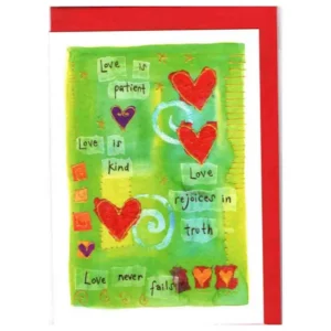 Love is Patient Greetings Card