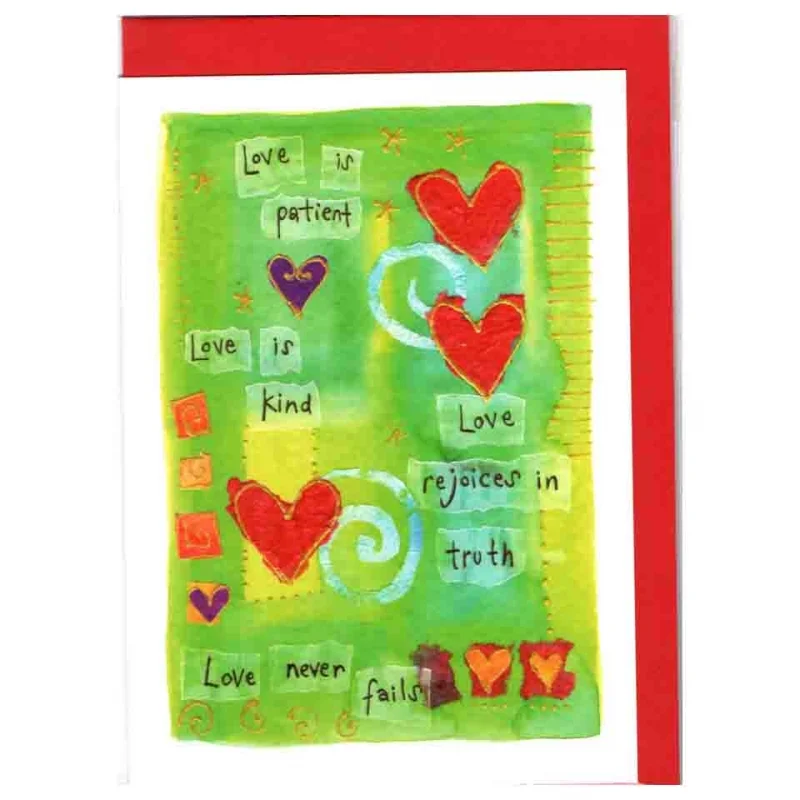 Love is Patient Greetings Card