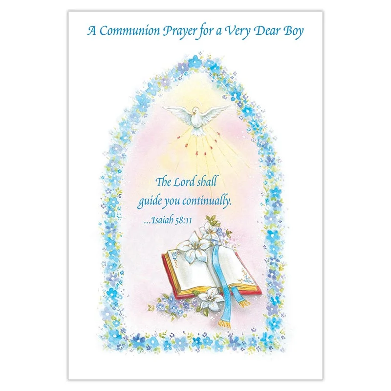 Boy Communion Greetings Card
