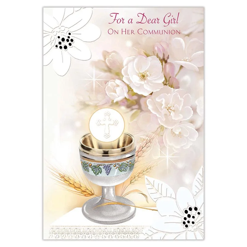 Girl Communion Greetings Card