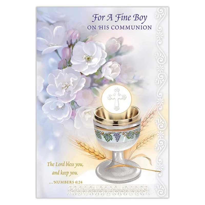 Boy Communion Greetings Card