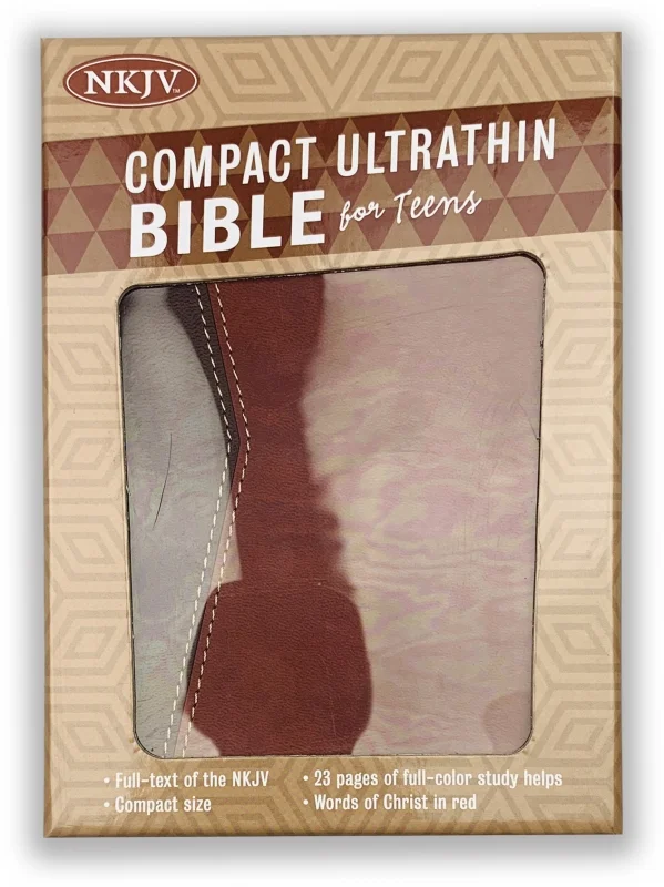 Compact UltraThin Bible for Teens NKJV Brown