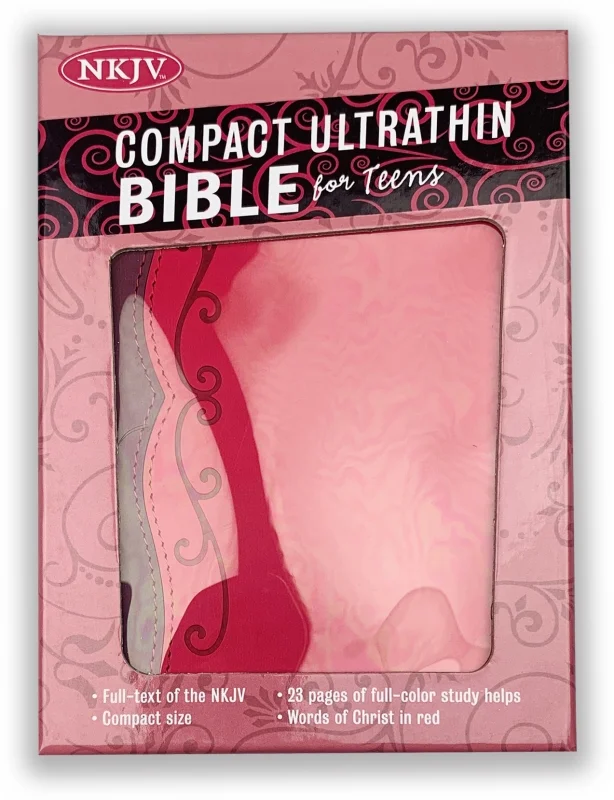 Compact UltraThin Bible for Teens NKJV Pink