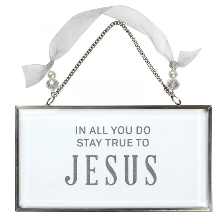 Glass Wall Art - 6.5" X 3.5" Stay True