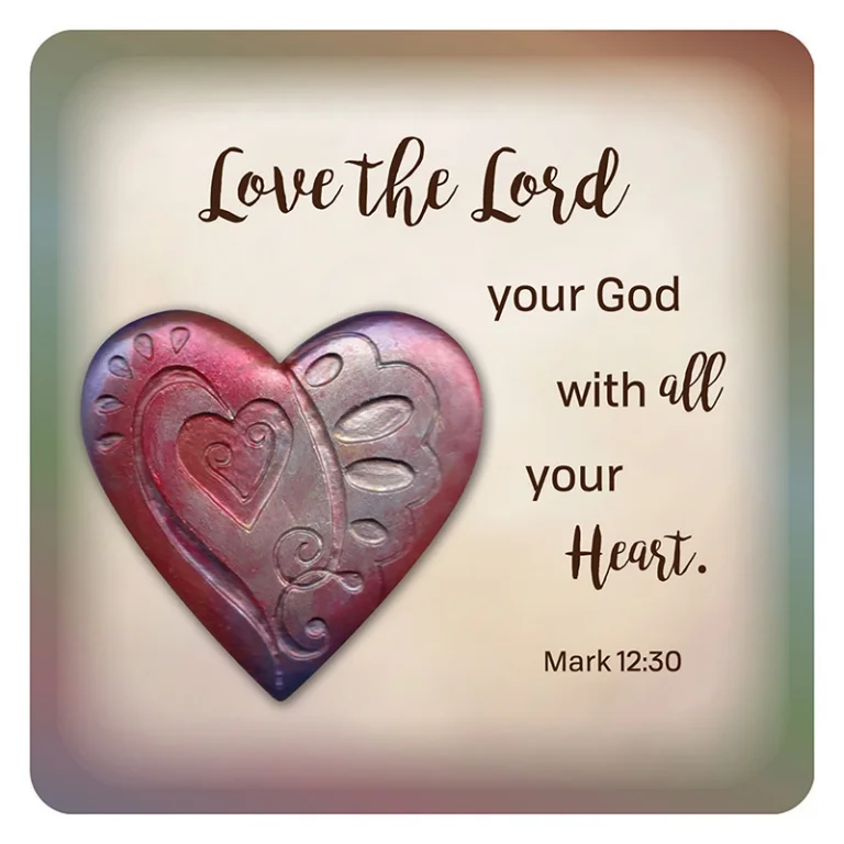 Tabletop Magnet  4" X 6.5" Love the Lord