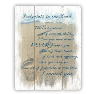 Footprints Pallet Sign