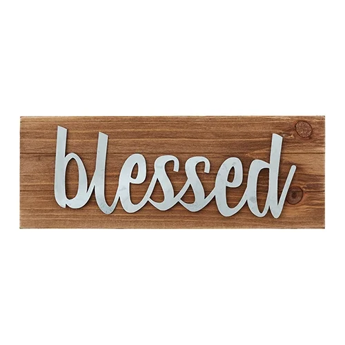 Farmers Market Tabletop Plaques - Blessed