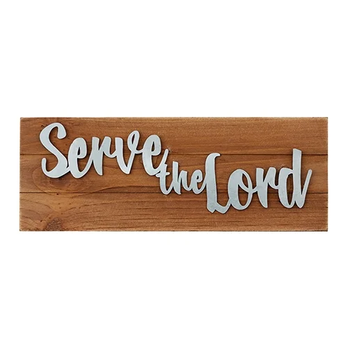 Farmers Market Tabletop Plaques - Serve The Lord