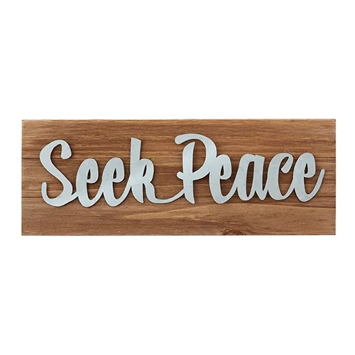 Farmers Market Tabletop Plaques - Seek Peace