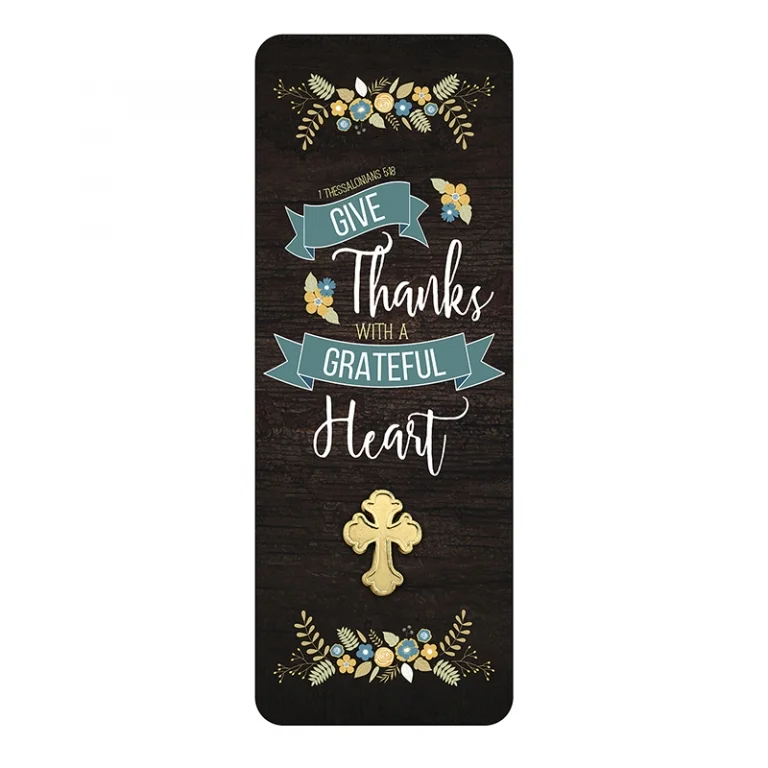 Grateful Heart Lapel Pin with Bookmark