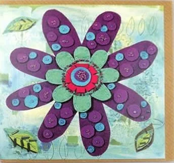 Big Sky Card - Purple Flower