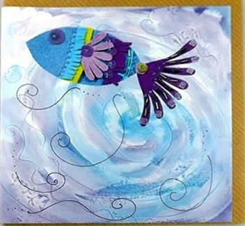 Big Sky Card - Blue Fish