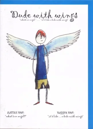 Dudes With Wings Printed Greetings Card