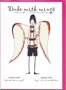 Dudes With Wings Printed Greetings Card