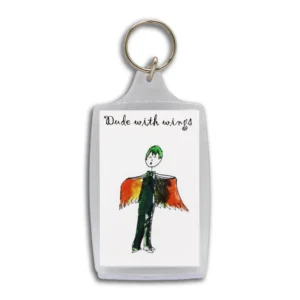 Dude With Wings Daniel 9:21-22 - Keychain