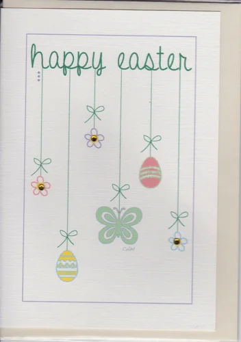 Happy Easter - Three Dot Easter Greetings Card