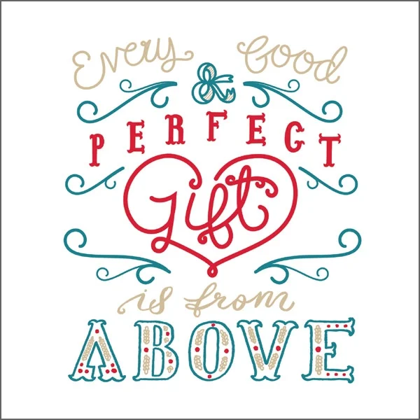 Glebe Cottage Greetings Card Every Good and Perfect Gift
