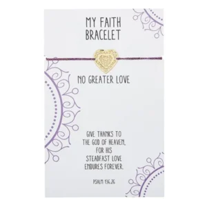 My Faith Thread Heart Bracelet