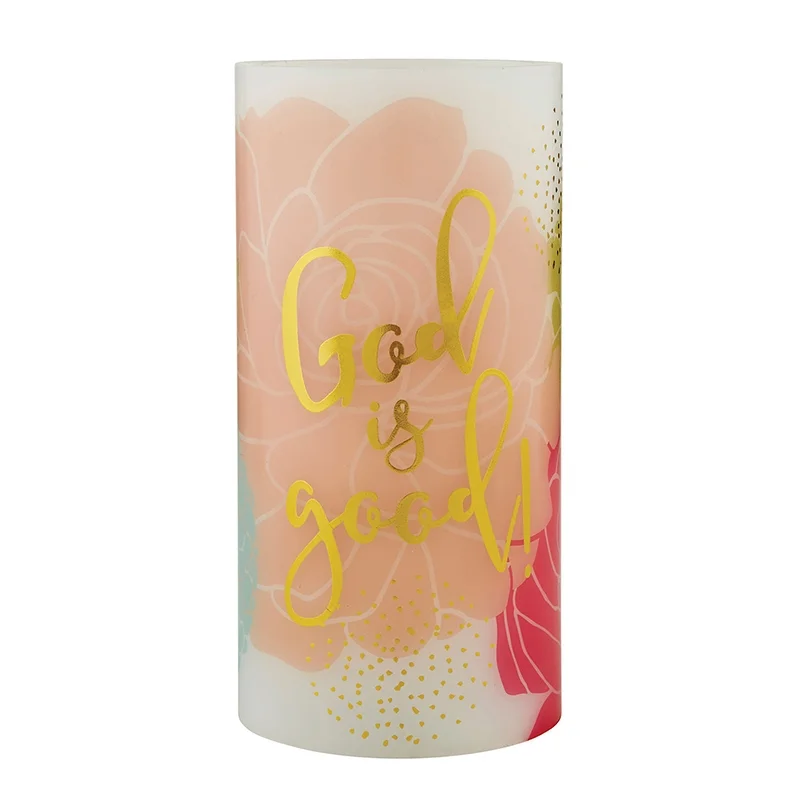 LED Candle - 3" X 6" God is Good