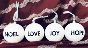 Noel Love Joy Hope Large Baubles (Set of 12)