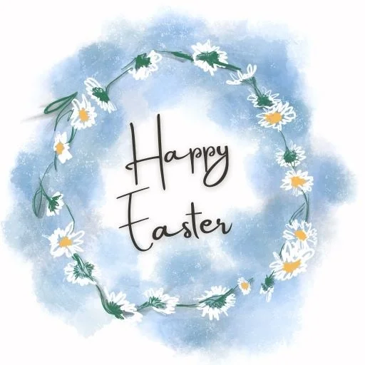 Pack of 10 - Food Bank Happy Easter Daisies Greeting Cards