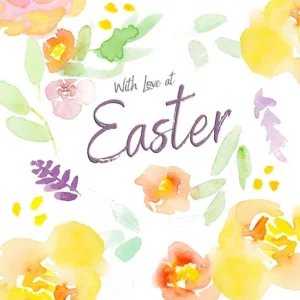 A set of ten Easter greeting cards featuring pastel floral designs and religious scripture, bundled with matching envelopes for spring holiday gifting.