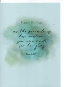 Happy Birthday In His Image Greetings Card