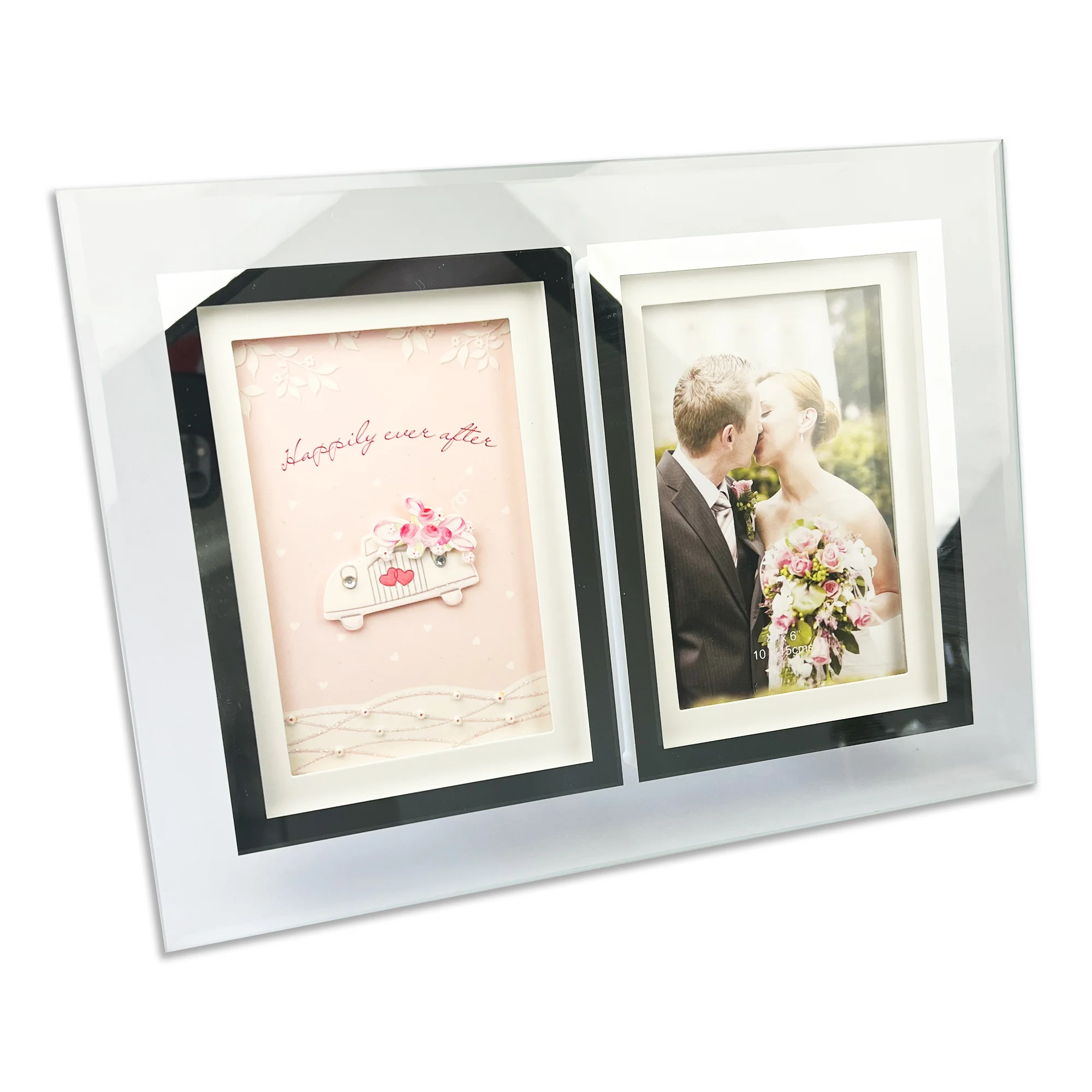 'Happily Ever After' Large Glass Keepsake Photo Frame