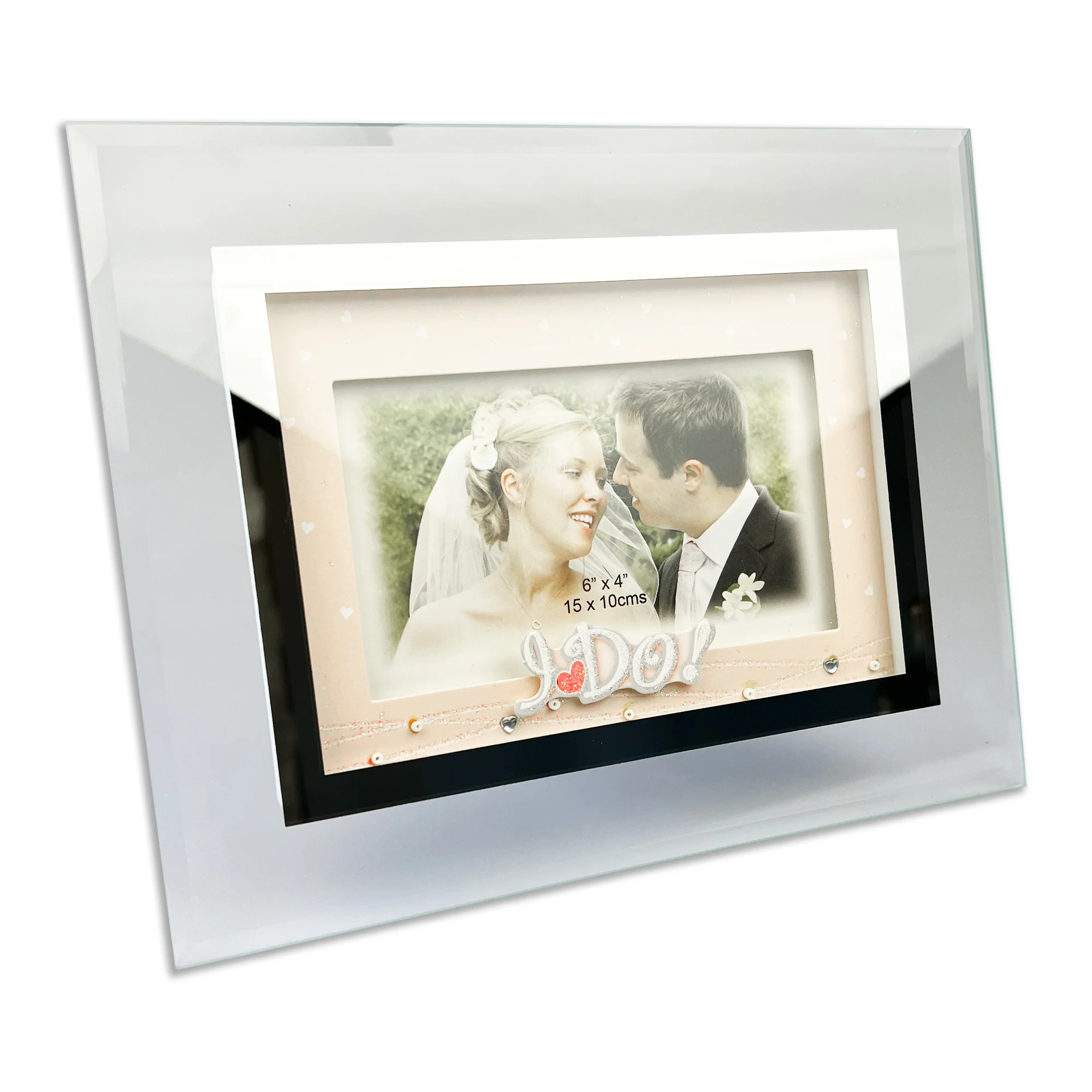 'I Do' Glass Photo Frame