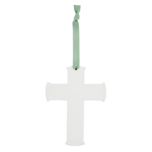 Faith & Hope Hanging Cross Plaque - Plain