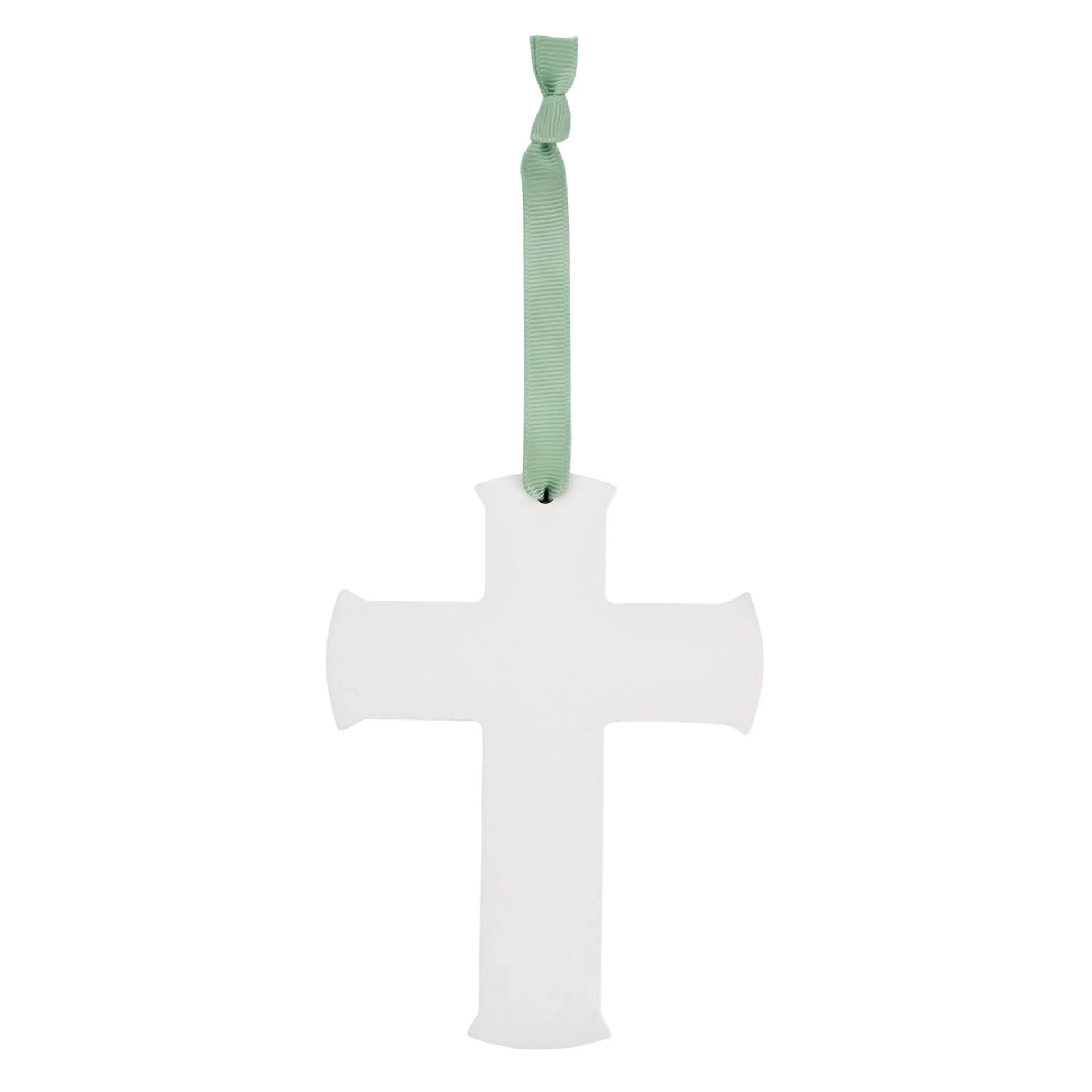 Faith & Hope Hanging Cross Plaque - Plain
