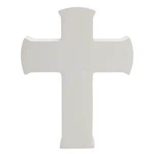 Faith & Hope Mantel Cross Plaque - Plain