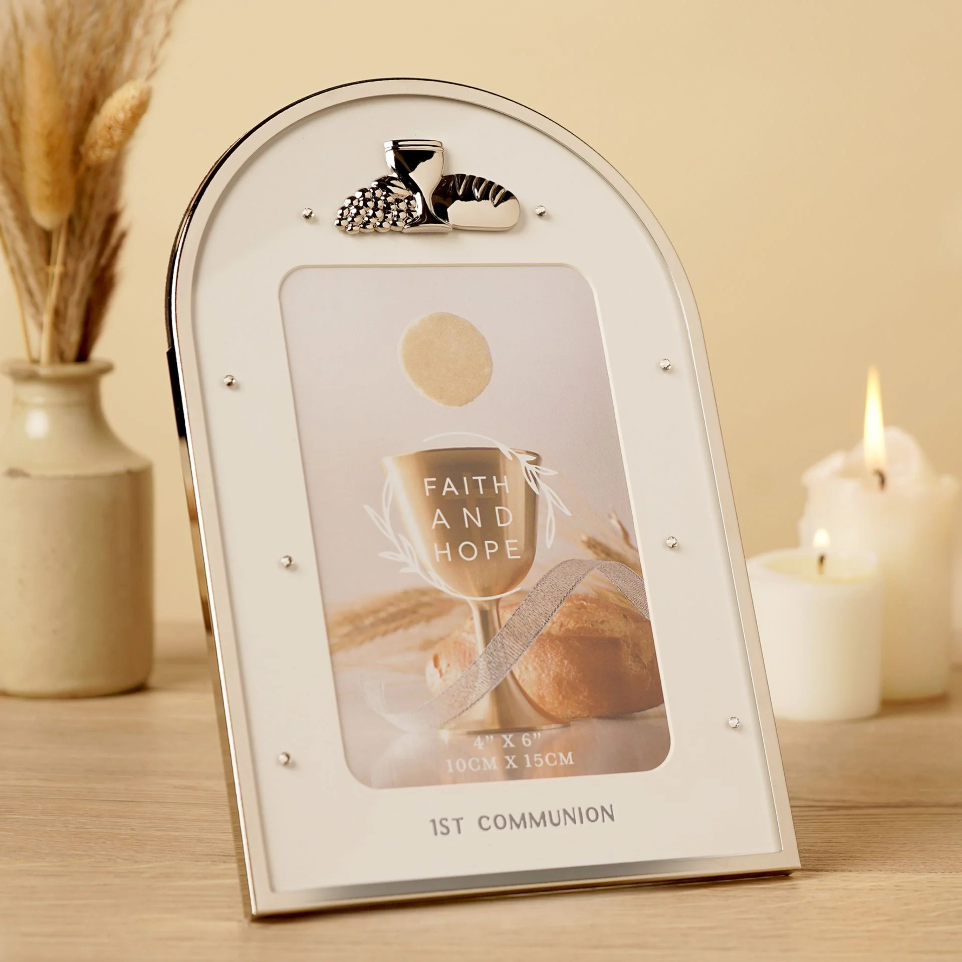 Faith & Hope Arch Frame 4'' x 6'' - Communion
