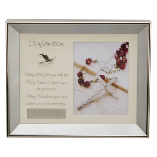 Juliana Brushed Silverplated Frame/Plaque - Confirmation