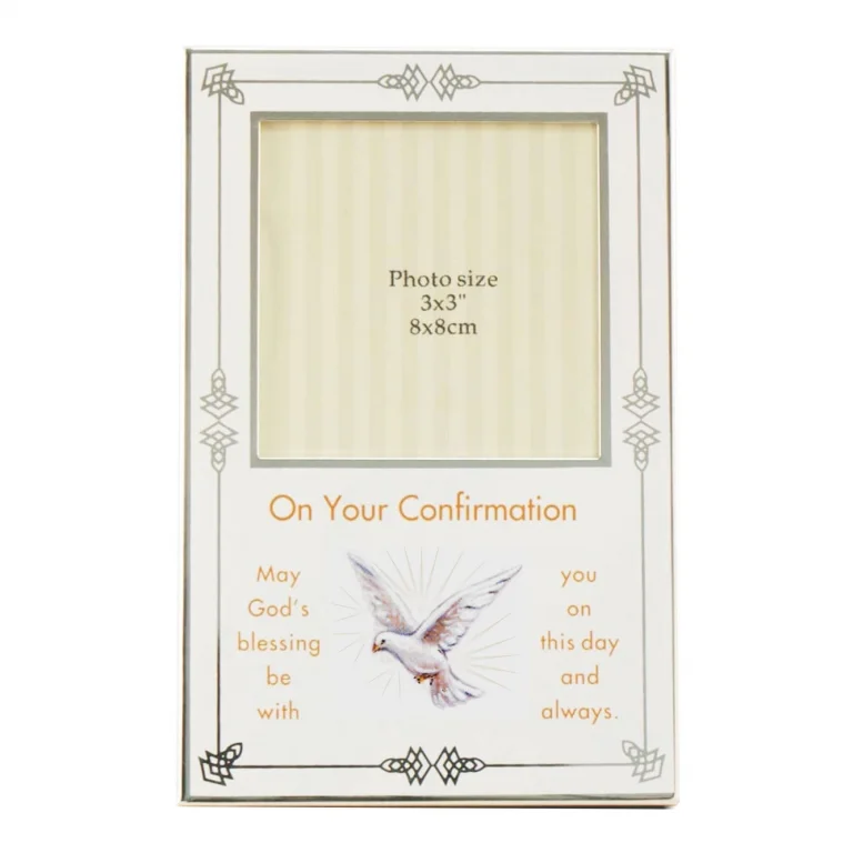 Juliana Silver Plated Confirmation Frame 3" x 3"