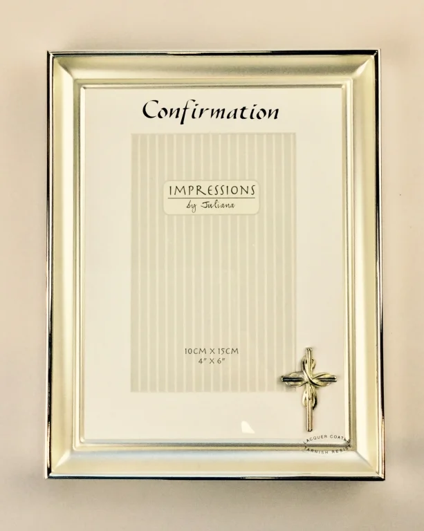Juliana Silver Plated Confirmation Photo Frame