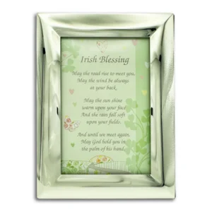 Irish Blessing  8' X 6' - Nickel Plated - Photo Frame