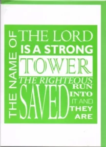 Tower Printed Greetings Card
