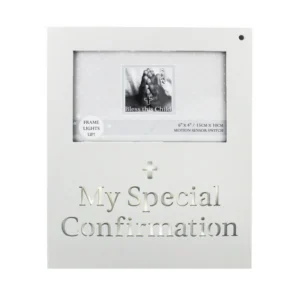 Juliana 'Bless This Child' MDF Light Up Photo Frame 'Confirmation'