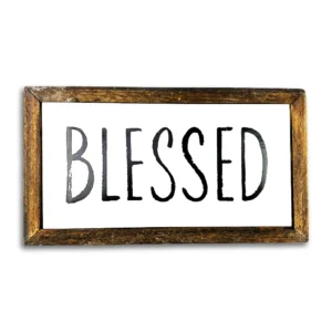 Blessed - Enamel Wall Plaque