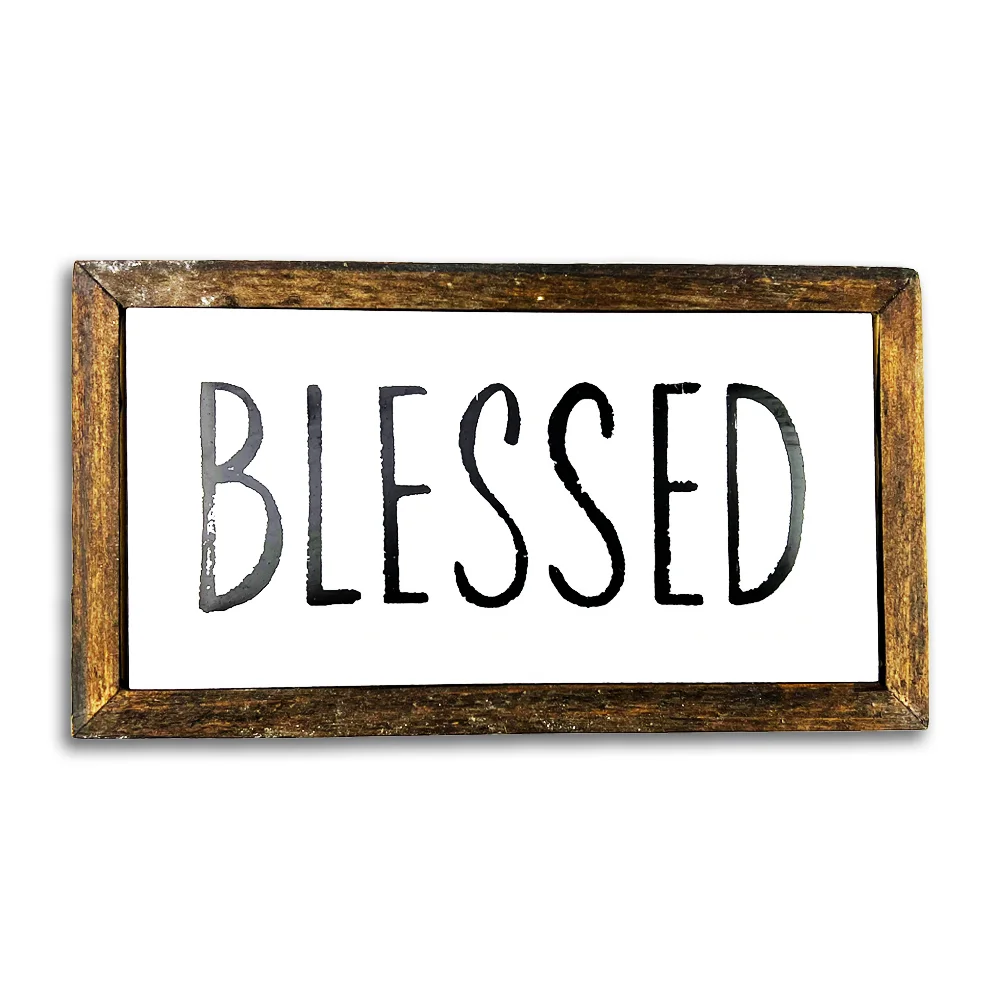 Blessed - Enamel Wall Plaque