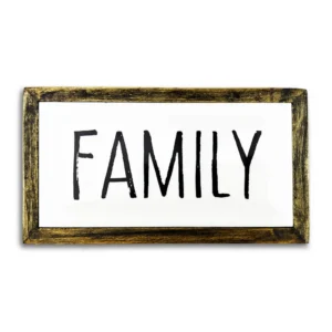 Family - Enamel Wall Plaque