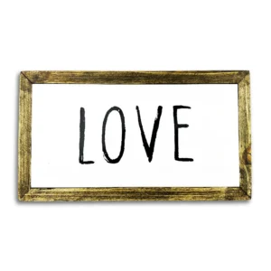 Love - Enamel Wall Plaque
