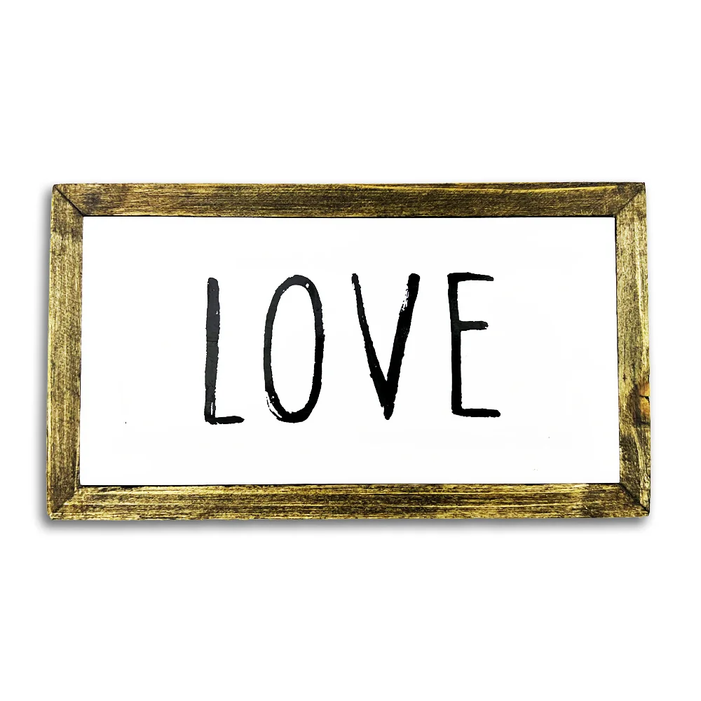Love - Enamel Wall Plaque