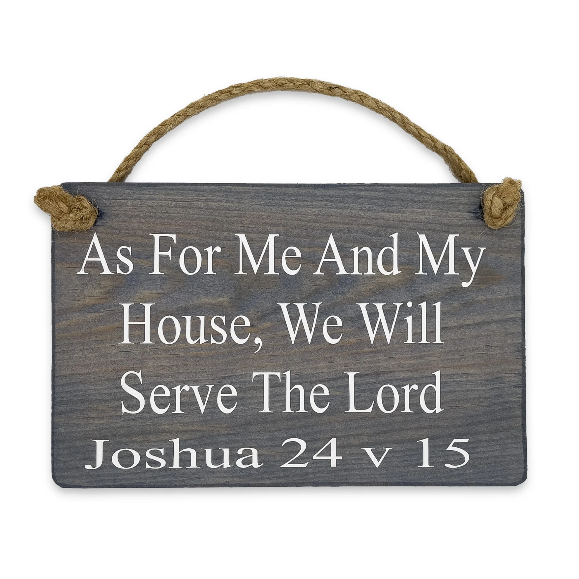 Wooden Plaque - As For Me And My House 