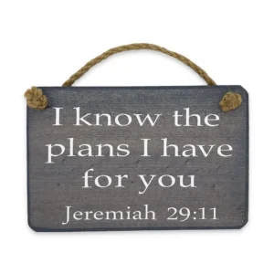 Wooden Plaque - I Know The Plans I Have