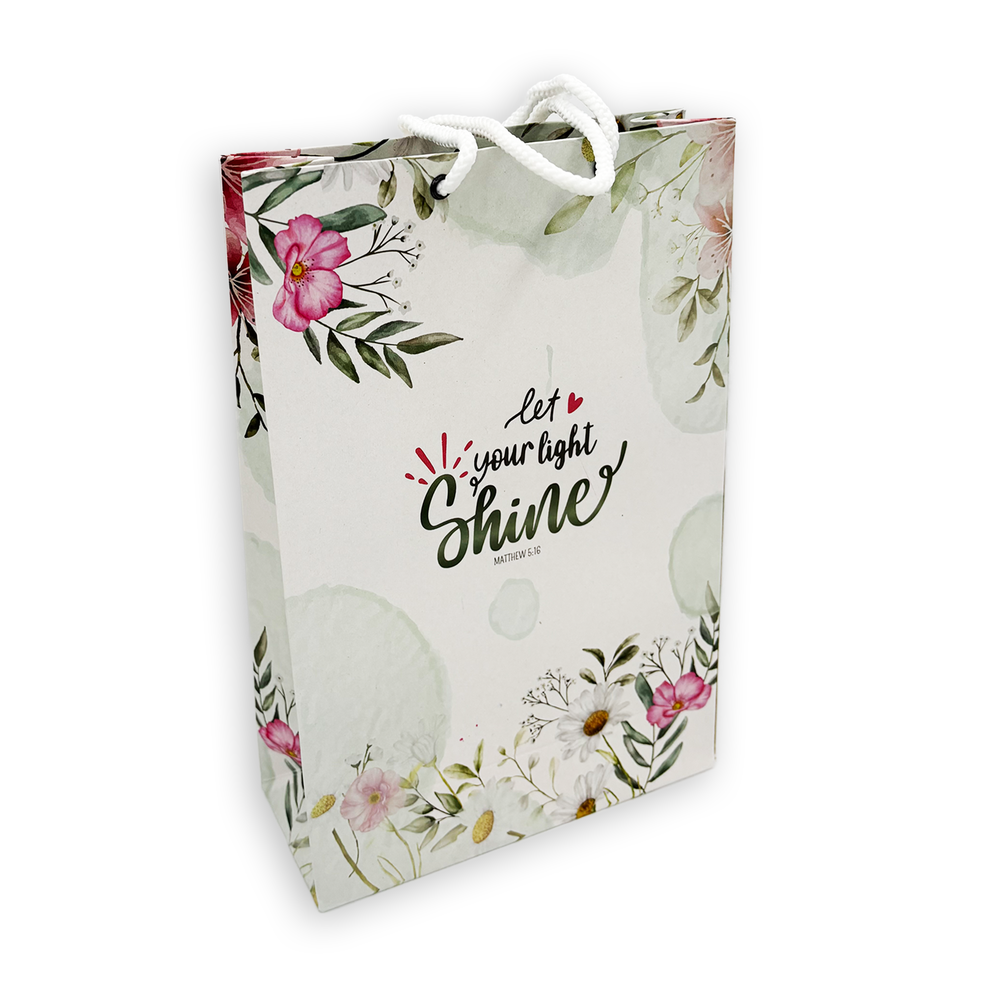 Medium Gift Bag – “Let Your Light Shine” (Matthew 5:16)
